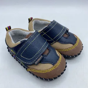 Size Sm (6-12m): Pediped Clive/NAVY KHAKI Soft-Soled Baby Shoes NEW in BOX