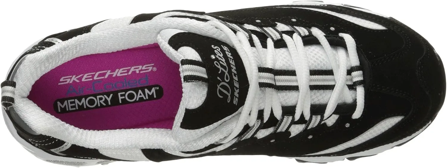 Skechers Women's D'Lites-Sparkling Rain Sneaker