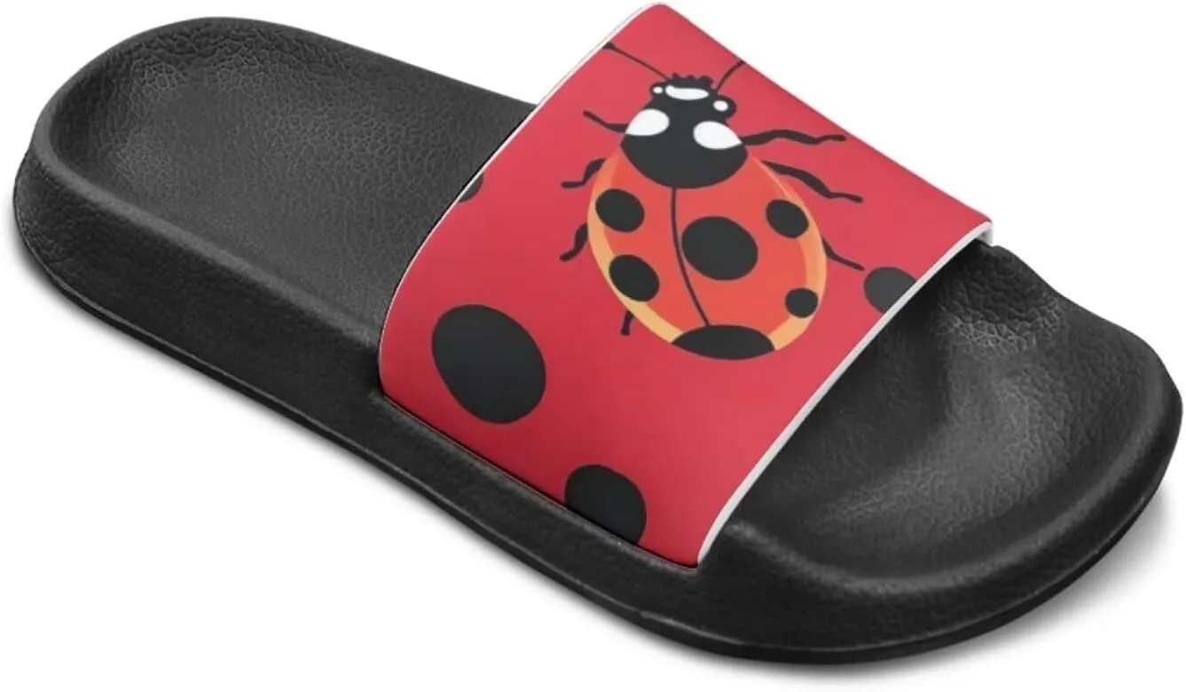 Slip On Sandals for Boys Girls Lightweight Animals Print Drying Shower Slides Suitable for Beach Days
