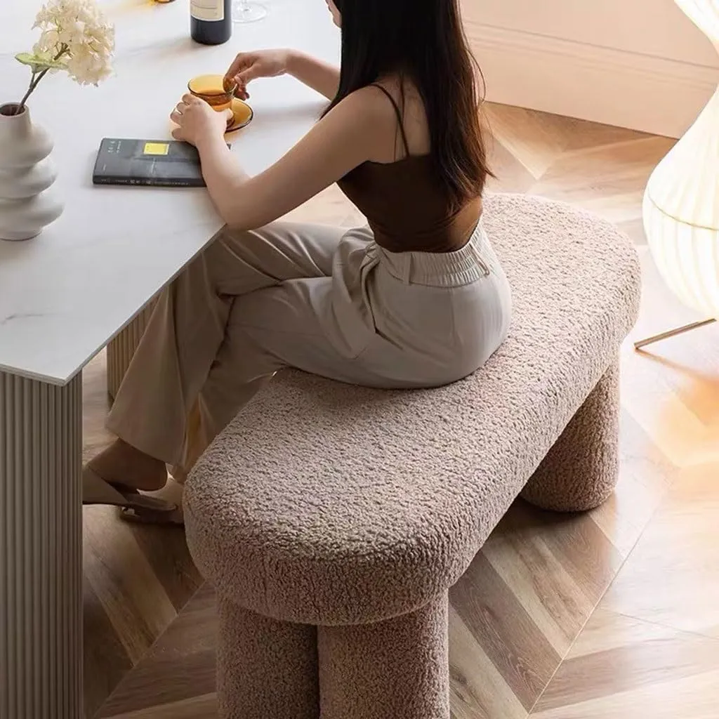 Small Ottoman Foot Rest Shoe Bench Fashion Simple Household Shoe Changing Stool Bedroom End Stool Light Luxury Sofa Stool Door Entrance Shoe Changing Stool Shoe Storage Bench Footstool