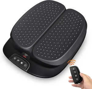 Snailax Foot Massager Machine with Heat,Remote Control, FSA HSA Eligible, Adjustable Vibration Feet Massager Machine Increased Blood Circulation,Plantar Fasciitis, Stress (Black)