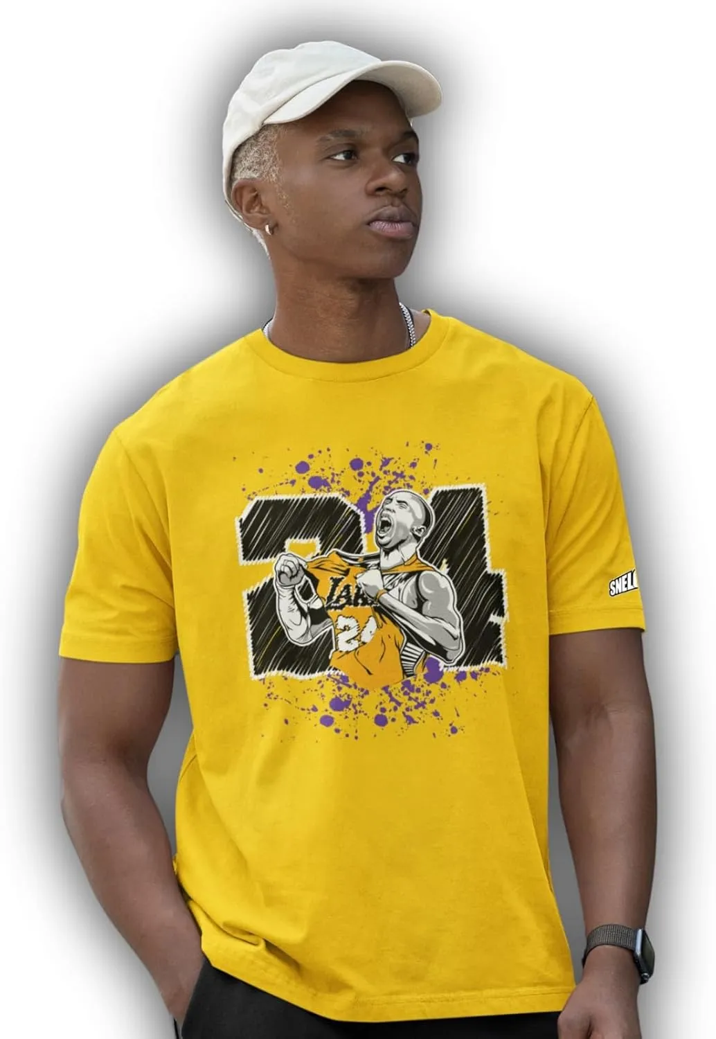 SNELOS Shirt to Match Your Kicks or Pay Homage to LA Basketball Legends #8#24#2 Basketball Sports Fan Merchandise