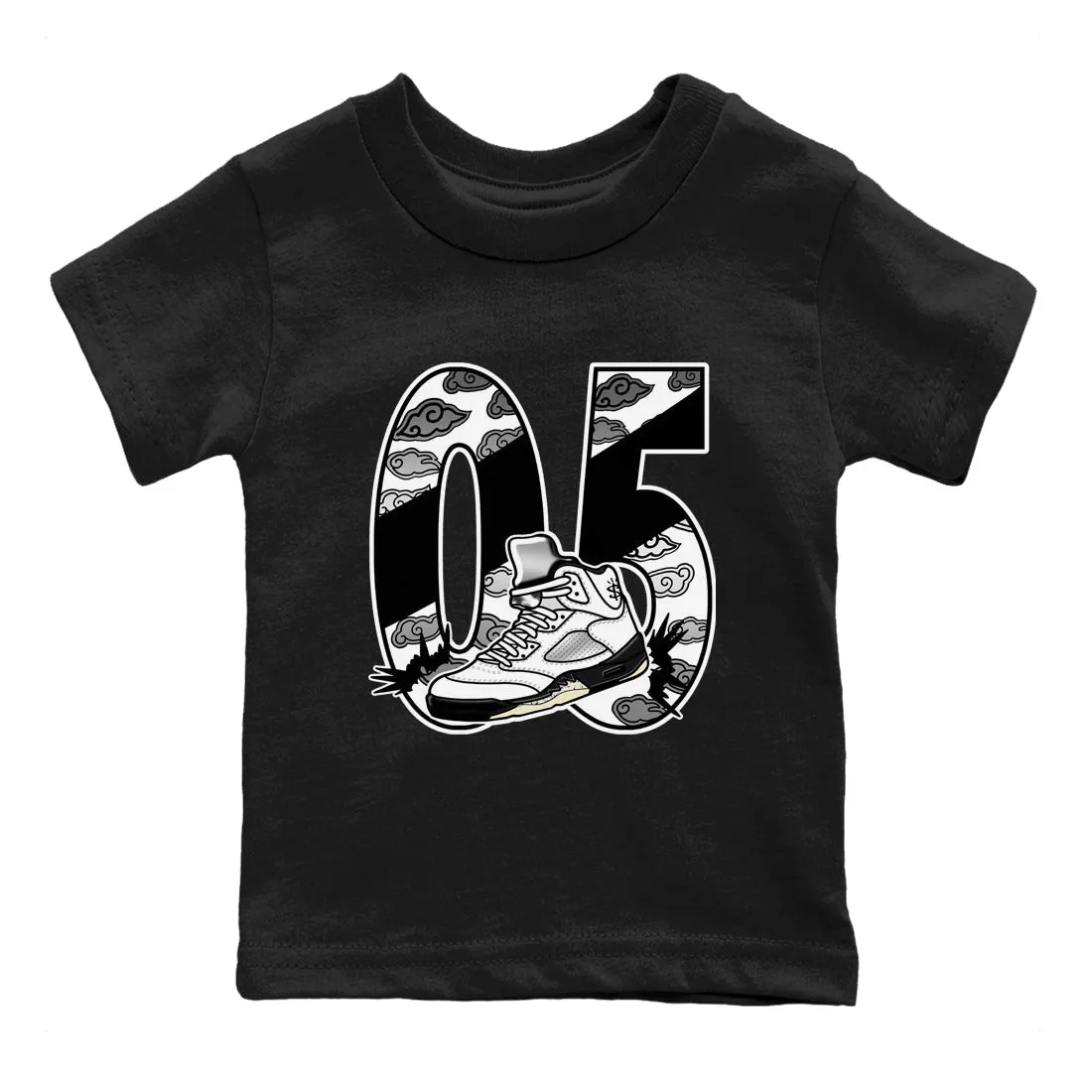 SNRT Air White - Great deal Impeccable Aggressive Tees Black Dribble Jordan Kids 5 Sneaker