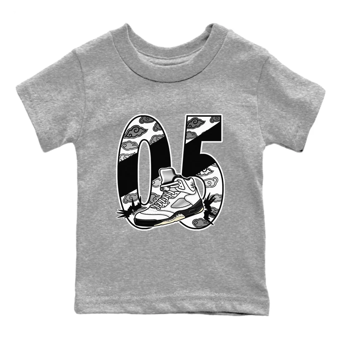 SNRT Air White - Great deal Impeccable Aggressive Tees Black Dribble Jordan Kids 5 Sneaker