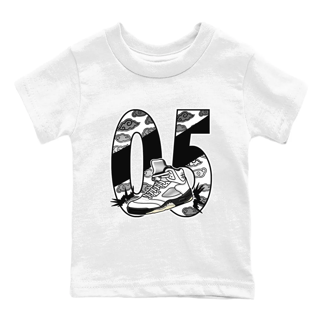 SNRT Air White - Great deal Impeccable Aggressive Tees Black Dribble Jordan Kids 5 Sneaker