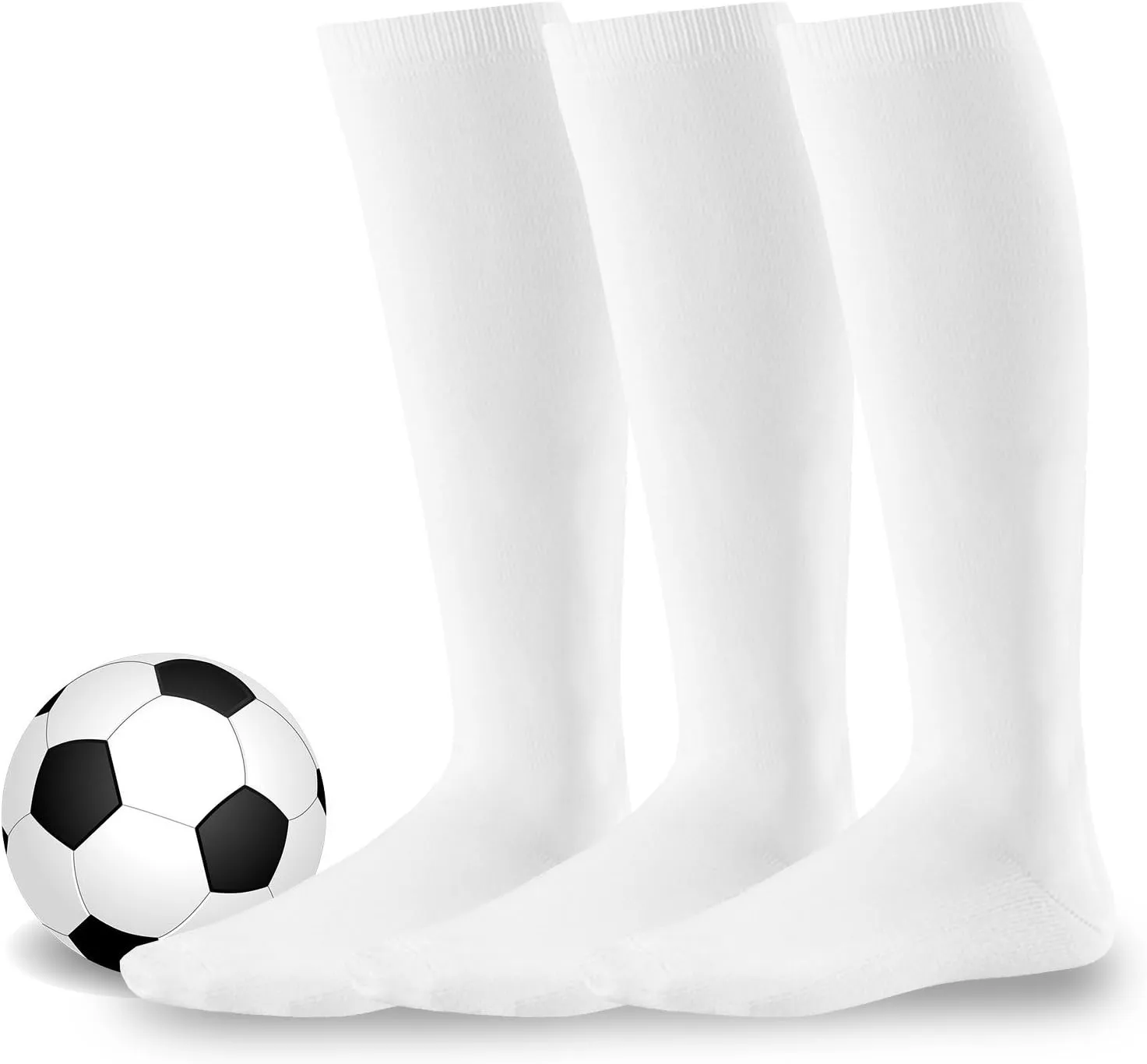 Soccer Athletic Team Sports Knee High Tube Socks Softball Baseball Kids Women Men Unisex