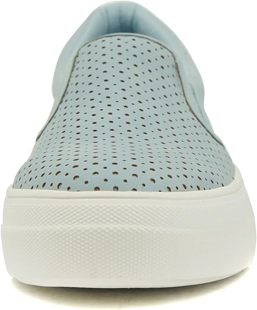 Soda Croft ~ Slip On Perforated Double Layer Foam Padded Cushion Sock Fashion Sneakers