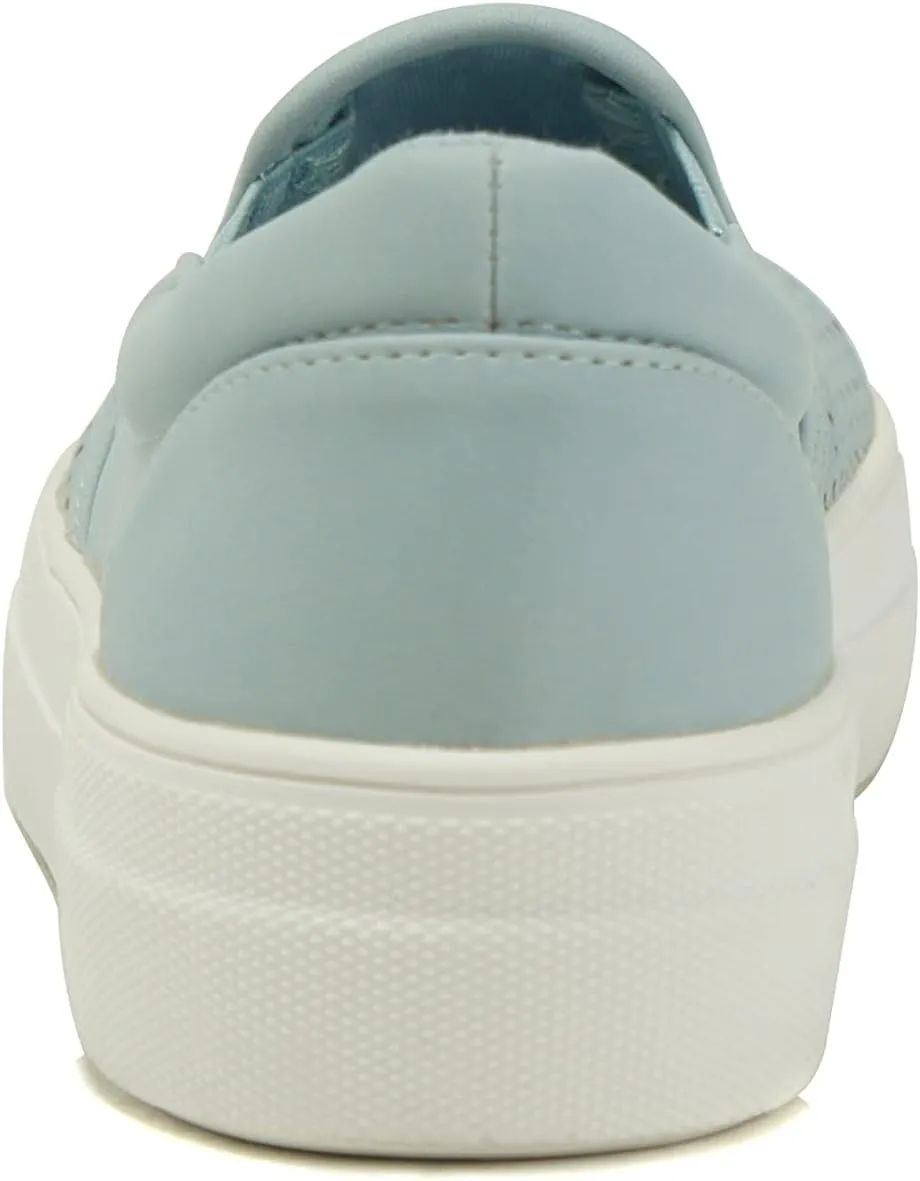 Soda Croft ~ Slip On Perforated Double Layer Foam Padded Cushion Sock Fashion Sneakers