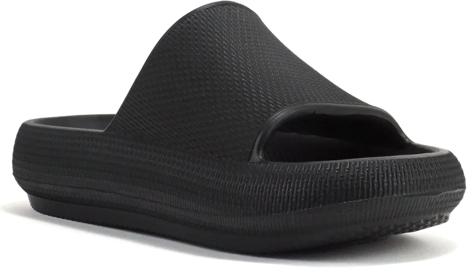 Soda “MARSHMALLOW” ~ Women Feather Recovery Slide Open Toe Lightweight Comfort Cushion Sandal