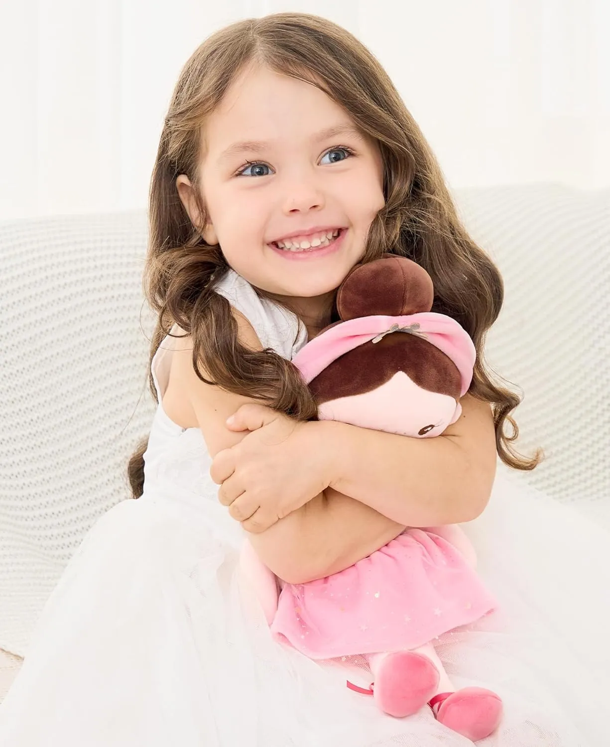 Soft Baby Doll Toys (16'') for Girls, My First Baby Rag Dolls for 1 Year Old Girl Birthday Gift Plush Doll Toys Machine Washable Baby Doll for Toddler Kids Infants - Ballet Girl