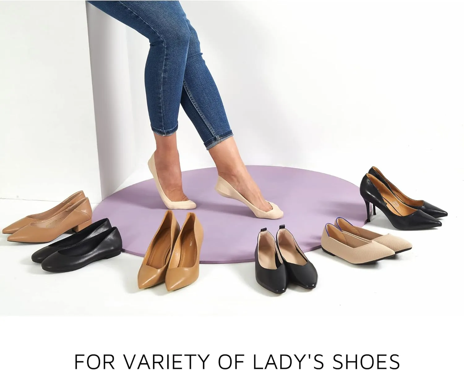 Soxbang Thin Ultra Low Cut No Show Socks in ANY Flats Heels Womens TRULY Non Slip Cotton Liner Socks