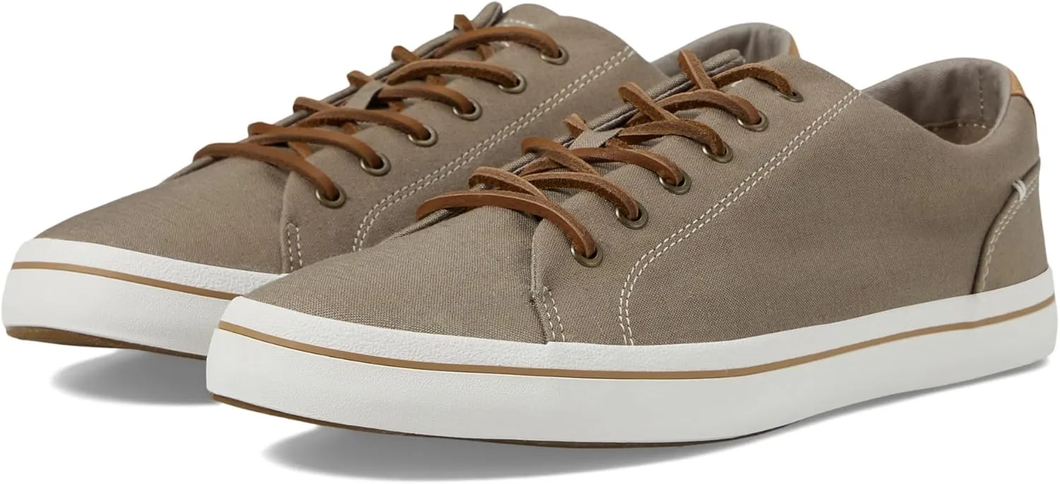 Sperry Mens Shoes Men's Striper II Lace to Toe Seasonal Sneaker, Taupe Linen, 5.5