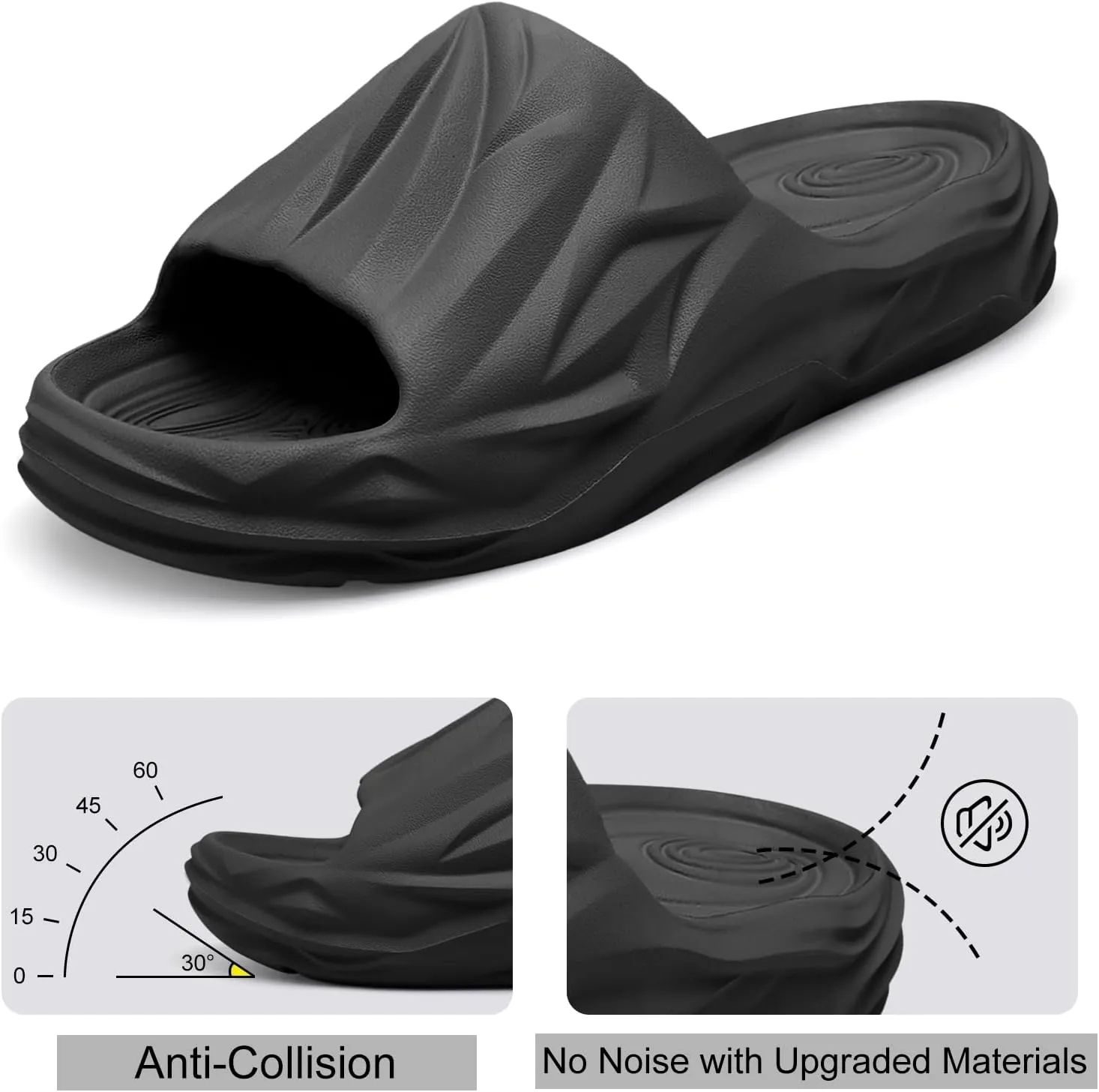 Spesoul Cloud Slides for Men Women Soft Thick Sole Slide Sandals Recovery Foam Pillow Slippers for House Shower Pool Beach Indoor Outdoor Walking