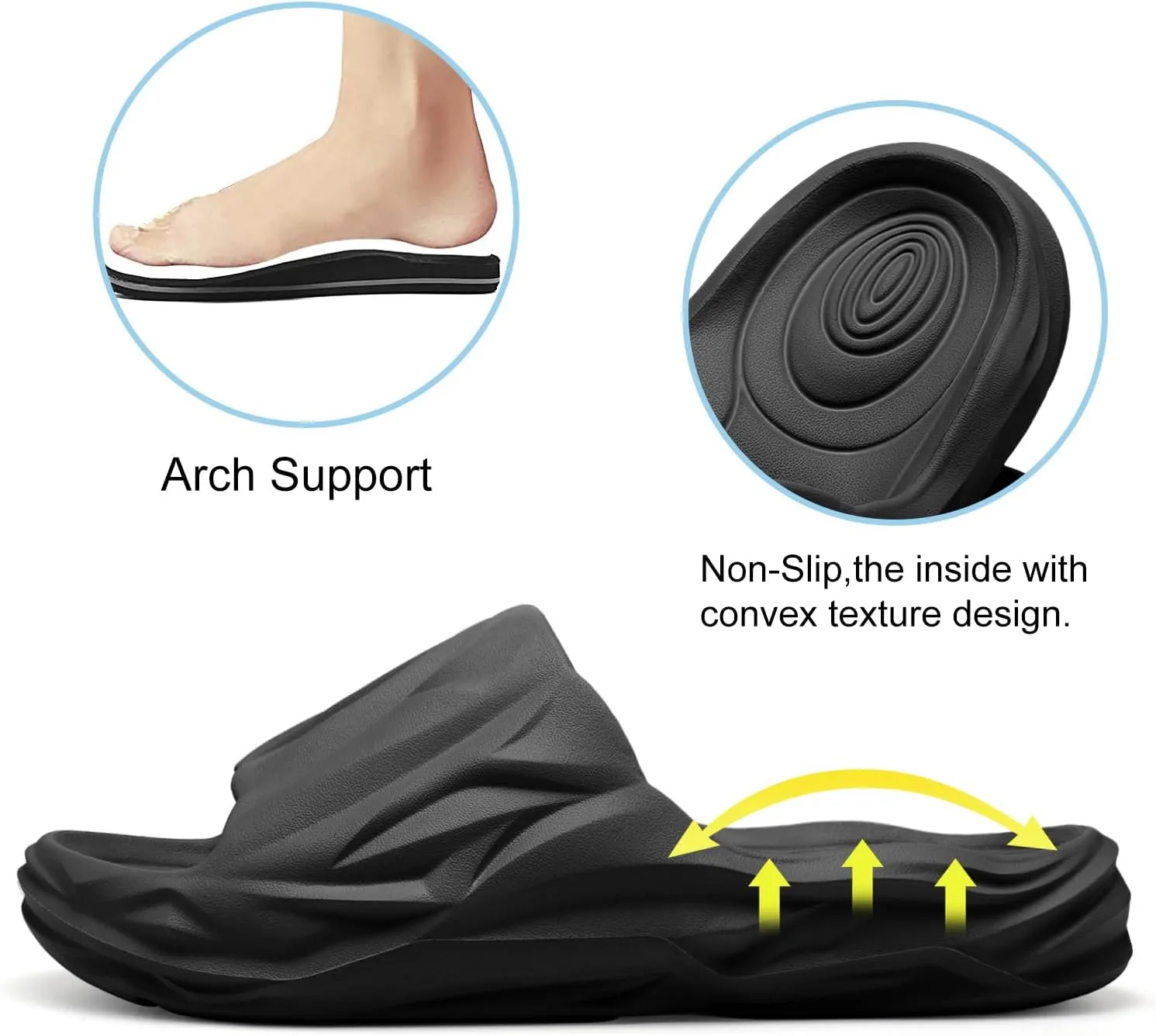 Spesoul Cloud Slides for Men Women Soft Thick Sole Slide Sandals Recovery Foam Pillow Slippers for House Shower Pool Beach Indoor Outdoor Walking