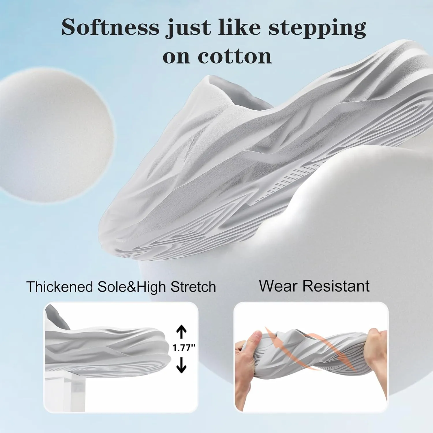 Spesoul Cloud Slides for Men Women Soft Thick Sole Slide Sandals Recovery Foam Pillow Slippers for House Shower Pool Beach Indoor Outdoor Walking