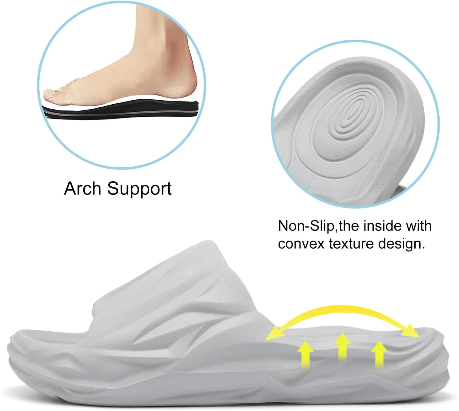 Spesoul Cloud Slides for Men Women Soft Thick Sole Slide Sandals Recovery Foam Pillow Slippers for House Shower Pool Beach Indoor Outdoor Walking