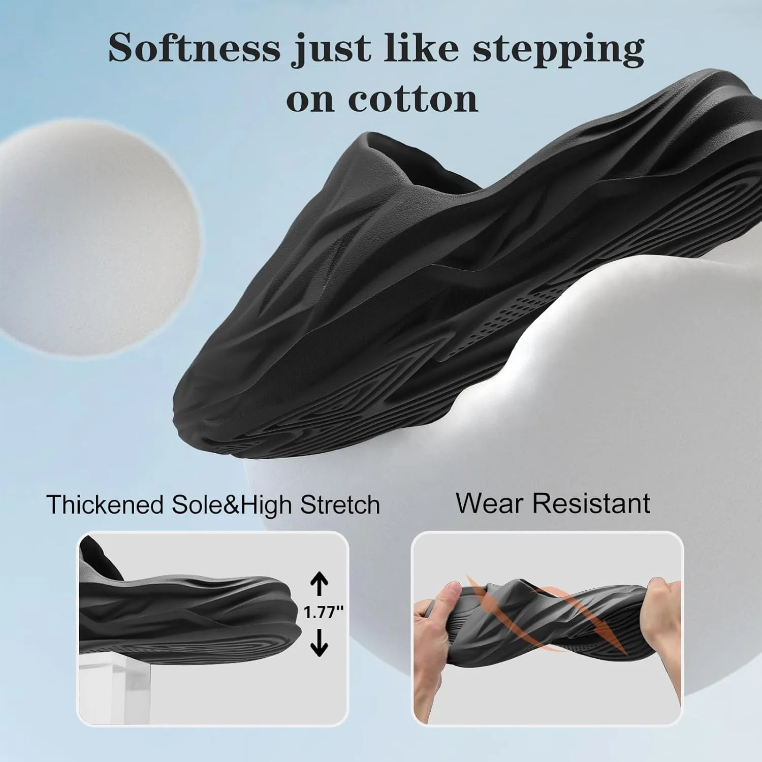 Spesoul Cloud Slides for Men Women Soft Thick Sole Slide Sandals Recovery Foam Pillow Slippers for House Shower Pool Beach Indoor Outdoor Walking