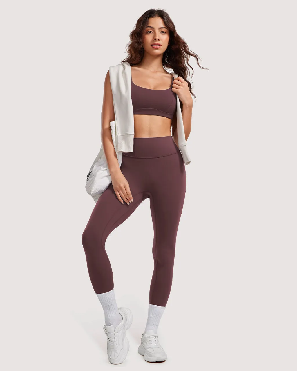 Square Scoop Neck Sports Bra