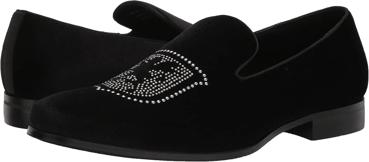 STACY ADAMS Men's Saunter Velour Slip on Loafer