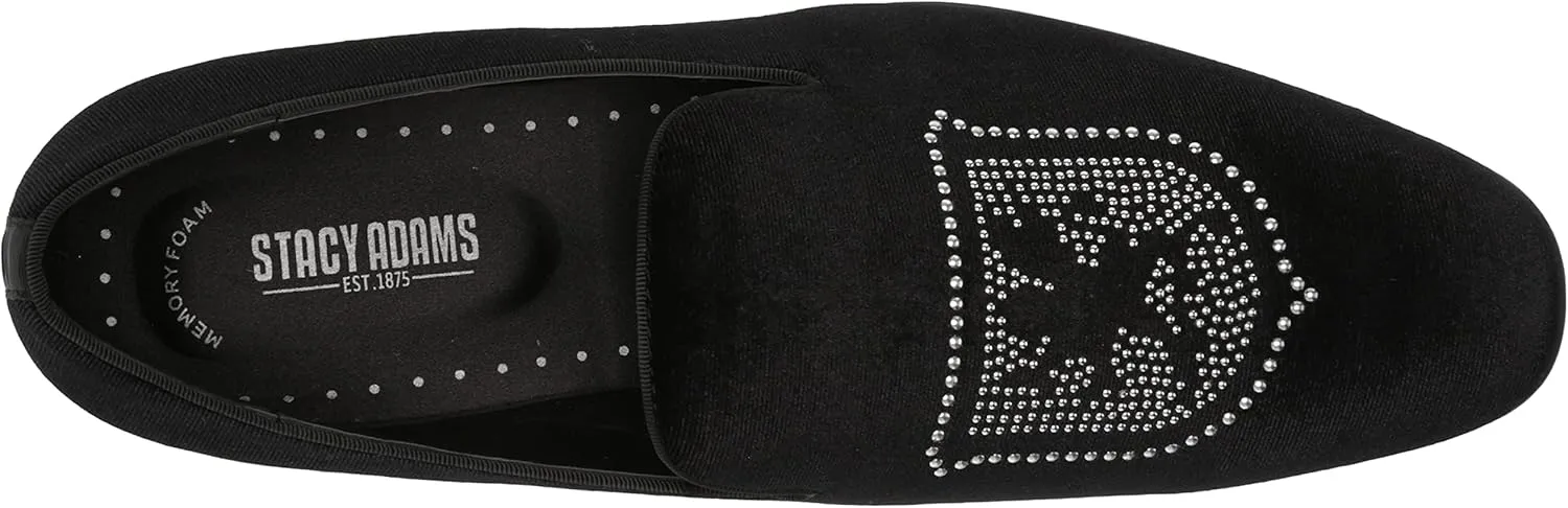 STACY ADAMS Men's Saunter Velour Slip on Loafer