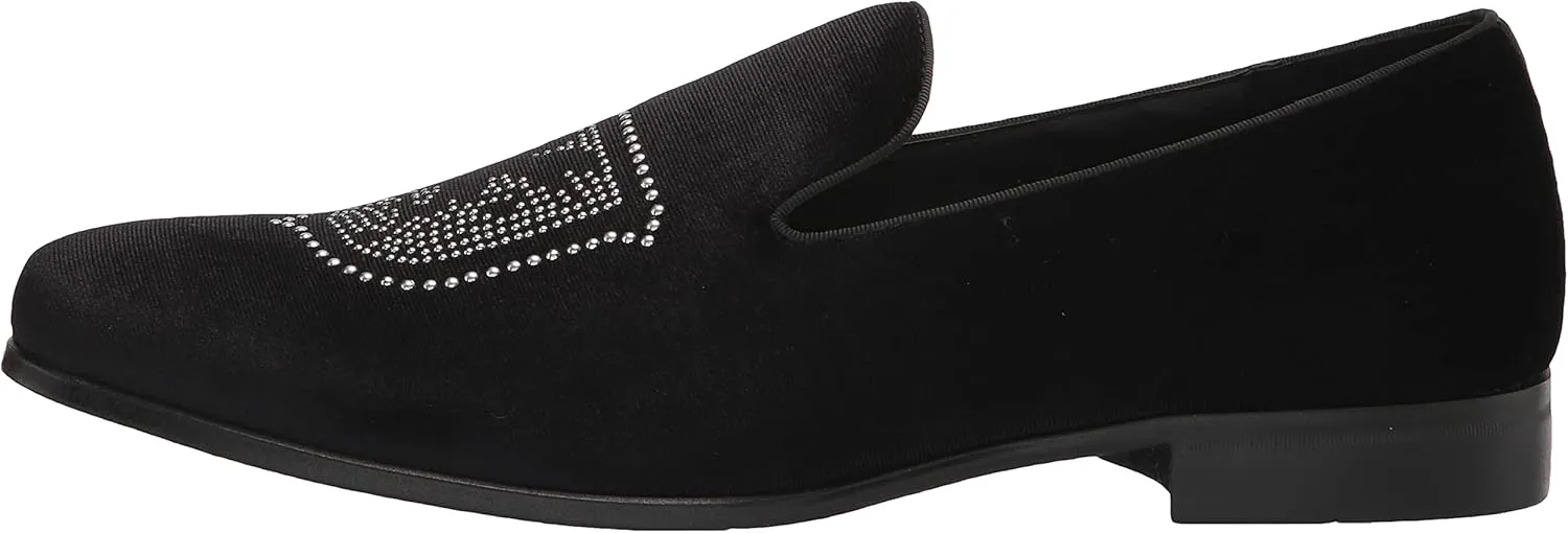 STACY ADAMS Men's Saunter Velour Slip on Loafer