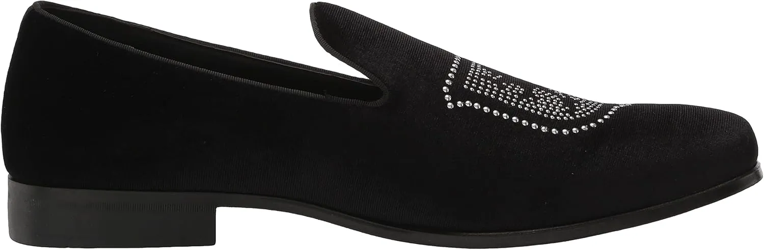 STACY ADAMS Men's Saunter Velour Slip on Loafer
