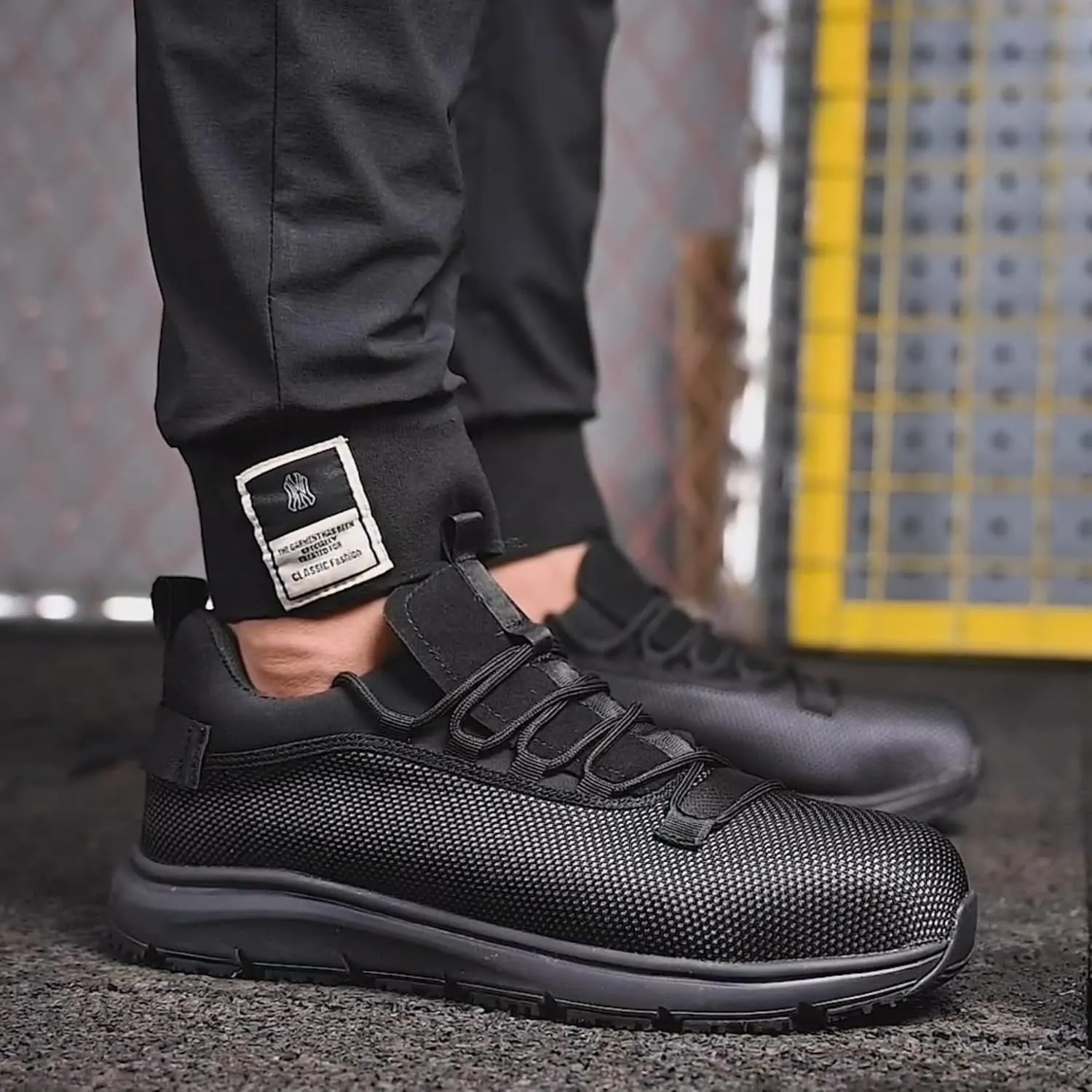 Steel Toe Non Slip Work Shoes for Men Women丨Waterproof Lightweight Safety Sneakers