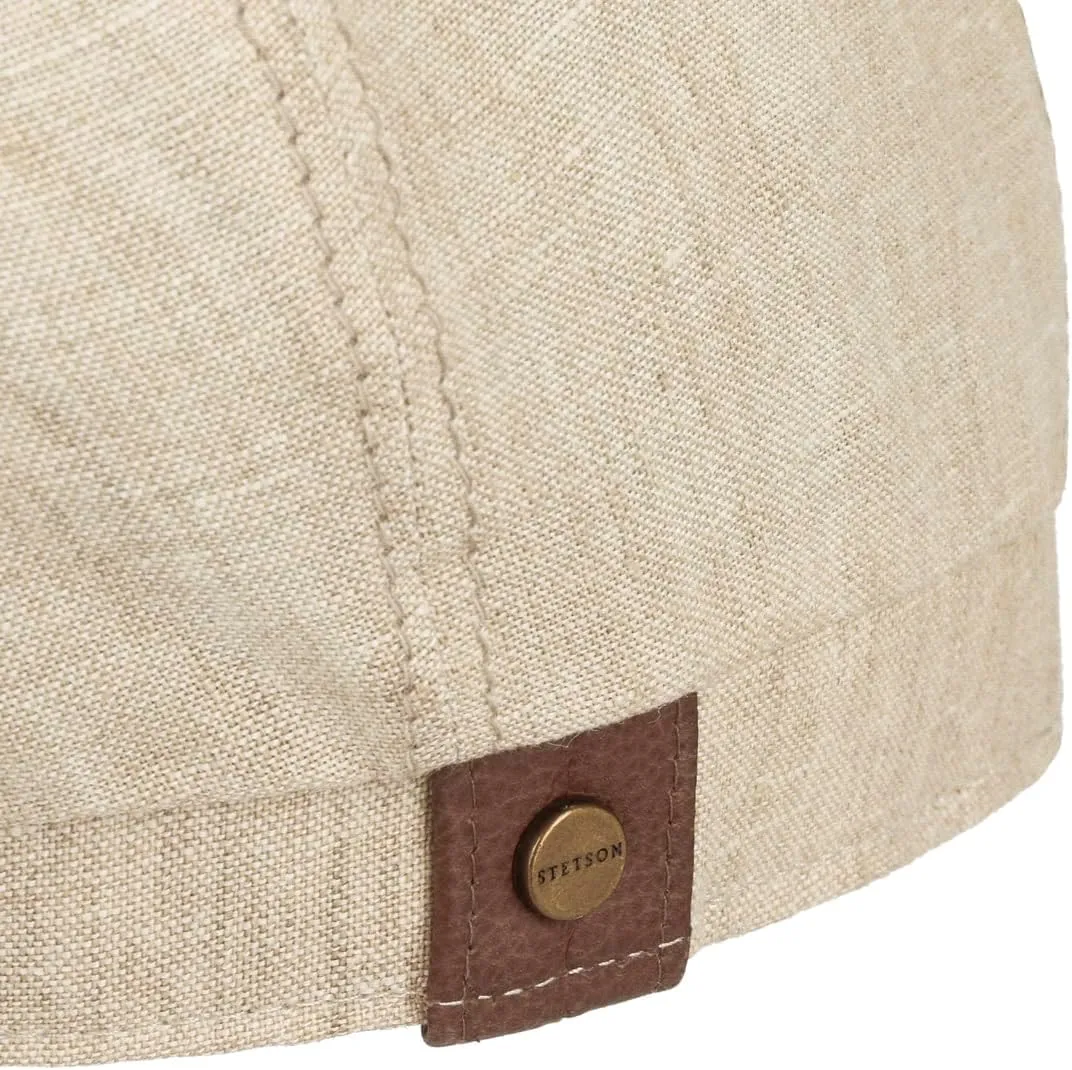 Stetson Hatteras Linen Newsboy Cap Women/Men | Made in The EU