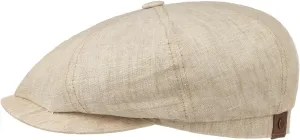 Stetson Hatteras Linen Newsboy Cap Women/Men | Made in The EU