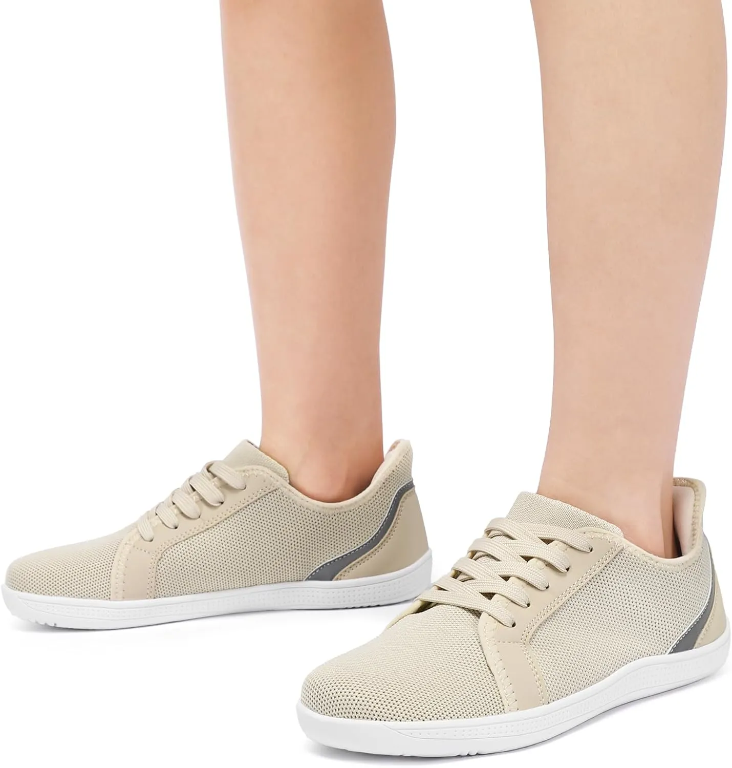 STQ Wide Toe Box Barefoot Shoes Women Zero Drop Minimalist Walking Tennis Sneakers Athletic Crossfit Workout Gym Training Grounded Shoes
