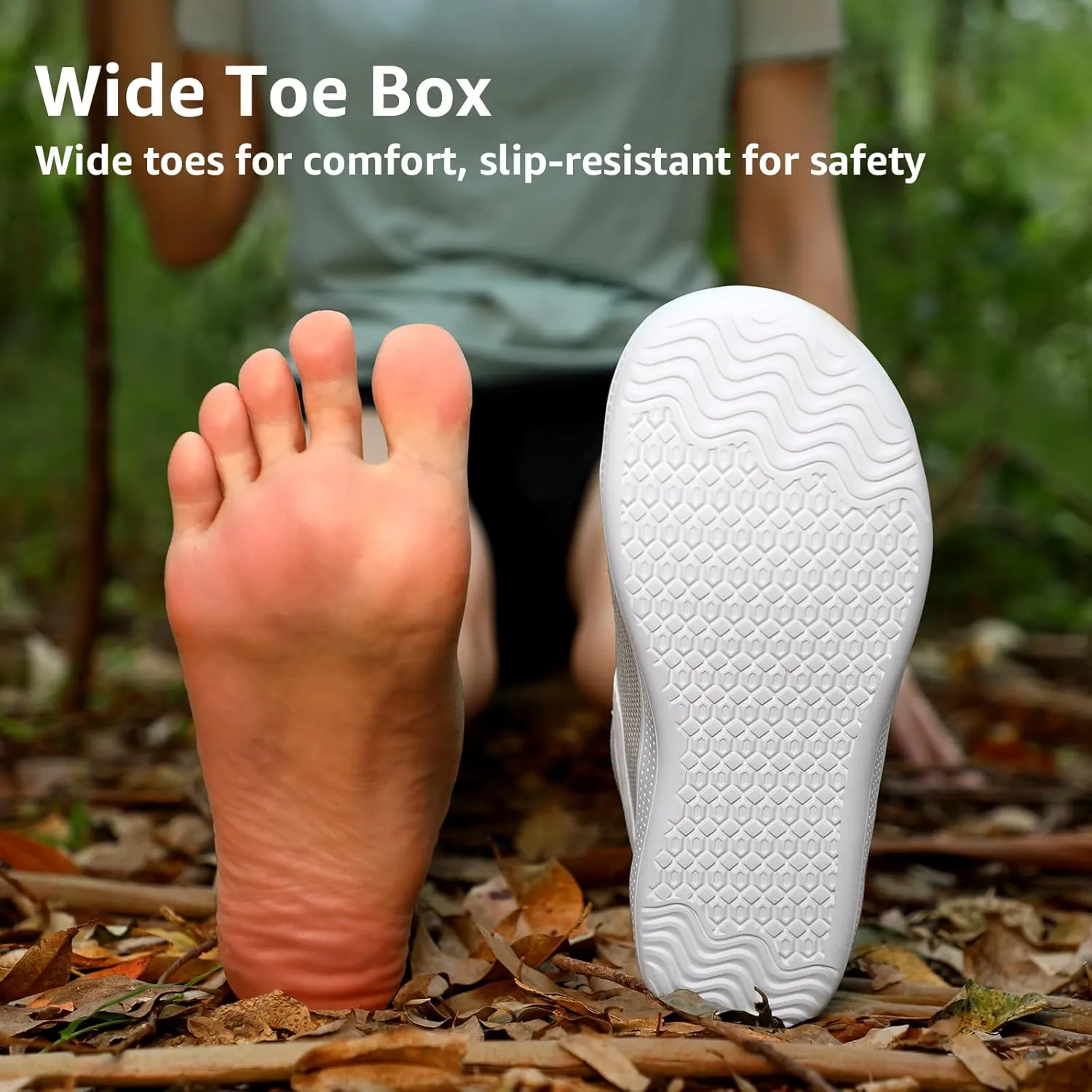 STQ Wide Toe Box Barefoot Shoes Women Zero Drop Minimalist Walking Tennis Sneakers Athletic Crossfit Workout Gym Training Grounded Shoes