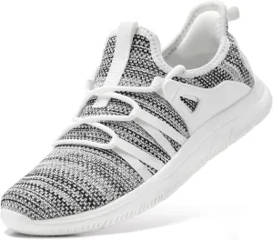 STQ Womens Slip on Sneakers Breathable Tennis Arch Support Comfortable Walking Shoes Plantar Fasciitis Orthopedic Workout Gym Cross Training Athletic Standing