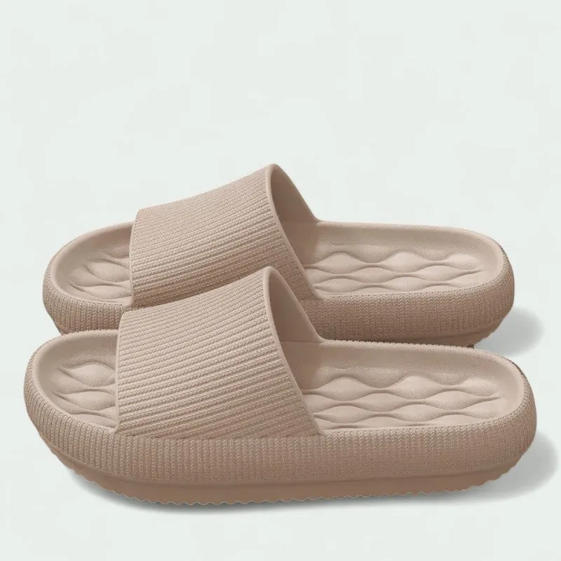 Strazoro | Cushioned Slide Sandals with Textured Footbed for Comfort (Women)