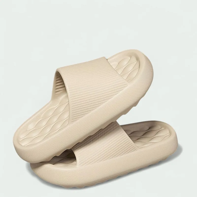 Strazoro | Cushioned Slide Sandals with Textured Footbed for Comfort (Women)