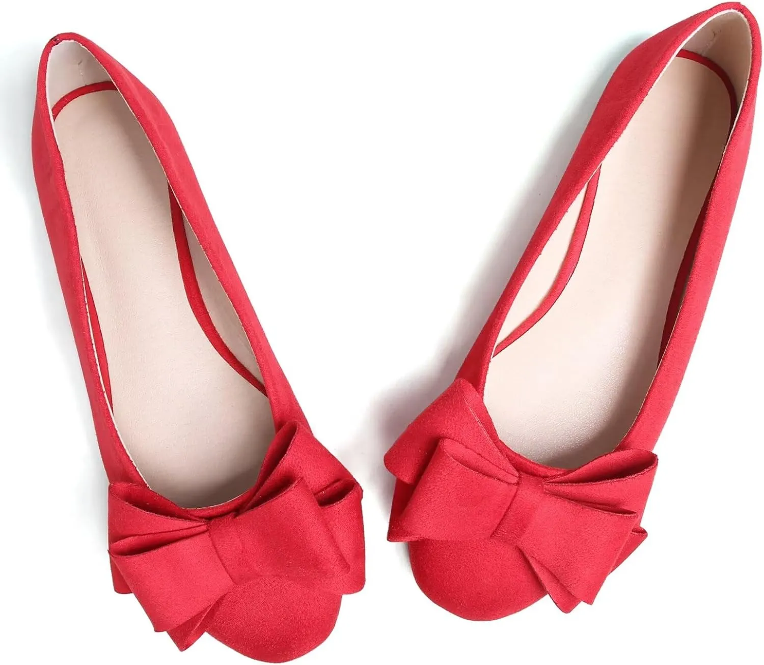 Stunner Women's Dress Flats Cute Round Toe Bowknot Flats Comfortable Ballet Flats Casual Slip On Flat Shoes