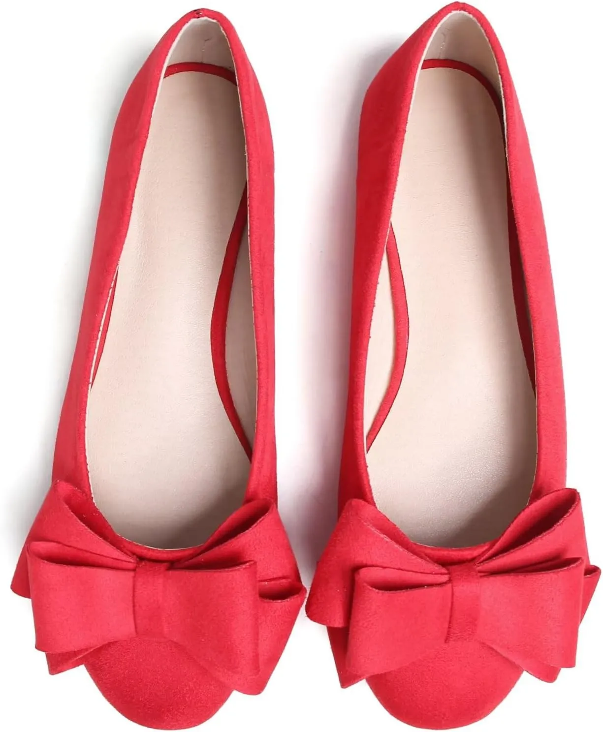 Stunner Women's Dress Flats Cute Round Toe Bowknot Flats Comfortable Ballet Flats Casual Slip On Flat Shoes