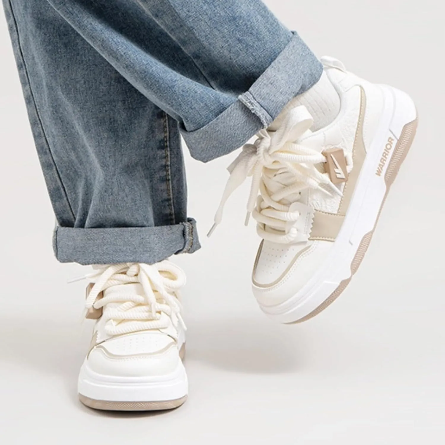 Stylish Chunky Sneakers Women Girls, Retro Skate Walking Shoes, Cushioned Grip Sole, Cute Y2K Preppy Platform