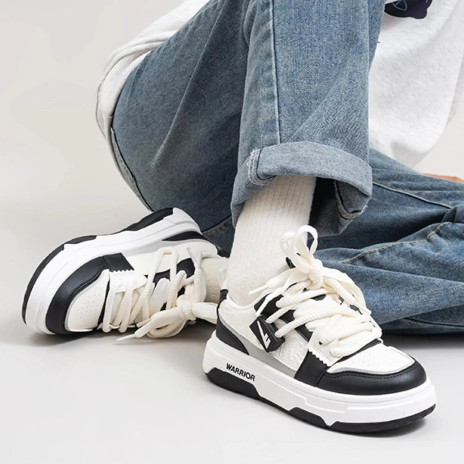Stylish Chunky Sneakers Women Girls, Retro Skate Walking Shoes, Cushioned Grip Sole, Cute Y2K Preppy Platform