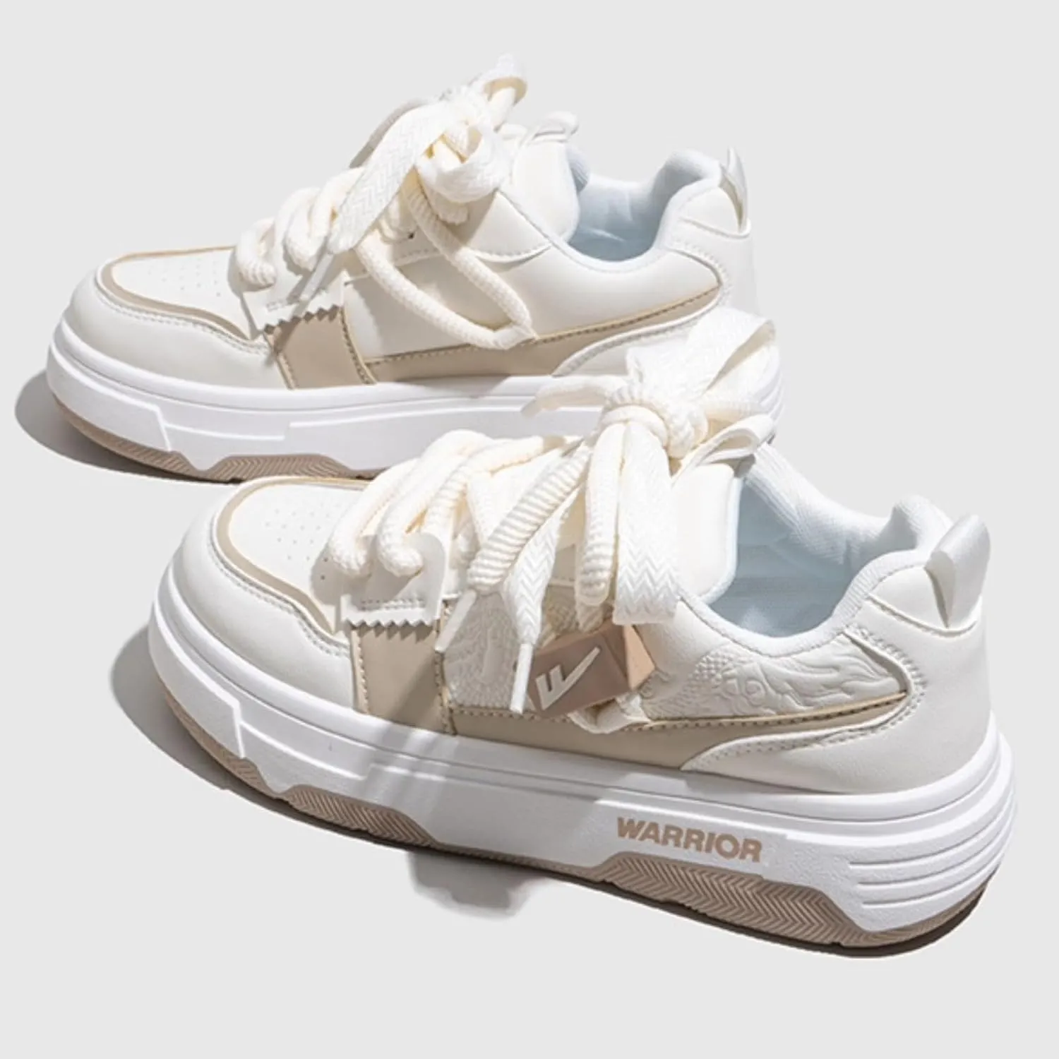 Stylish Chunky Sneakers Women Girls, Retro Skate Walking Shoes, Cushioned Grip Sole, Cute Y2K Preppy Platform