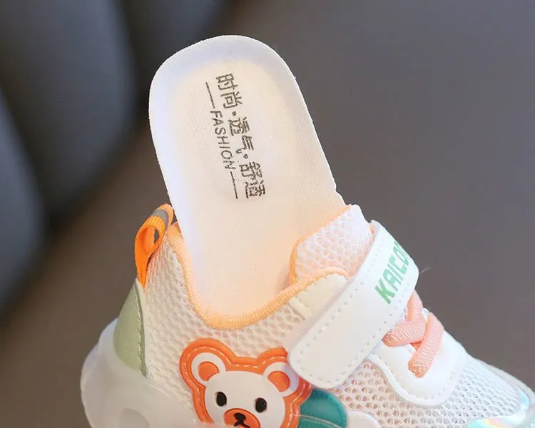 Summer LED Baby Walking Shoes – Soft Mesh Breathable Sneakers