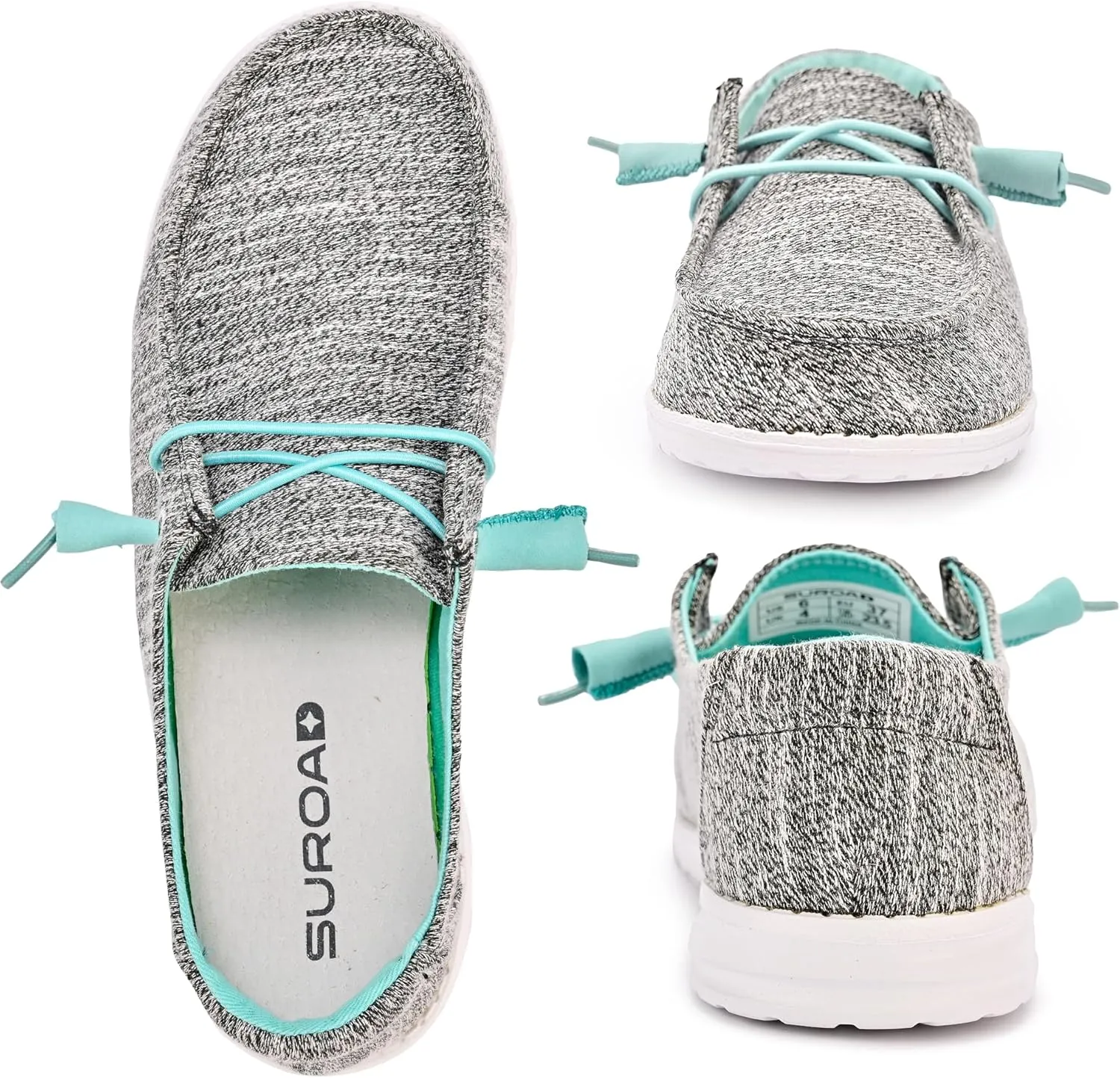 suroad Women's Slip on Shoes Loafers for Women Casual Shoes Comfortable & Light-Weight
