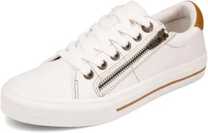 Taos Z Soul Women's Sneaker - Stylish Platform Sneaker with Removable Footbed, Arch Support, Premium Cushioning, Lace-Up Adjustability, and Easy Access Zipper
