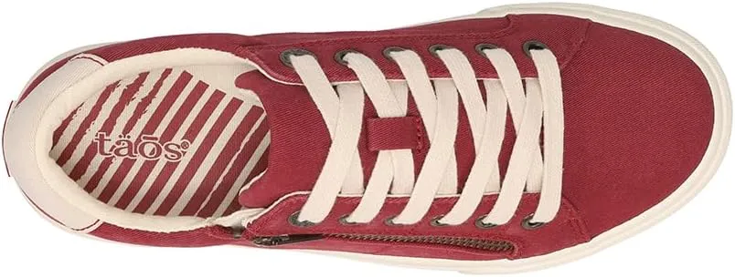 Taos Z Soul Women's Sneaker - Stylish Platform Sneaker with Removable Footbed, Arch Support, Premium Cushioning, Lace-Up Adjustability, and Easy Access Zipper