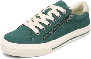Taos Z Soul Women's Sneaker - Stylish Platform Sneaker with Removable Footbed, Arch Support, Premium Cushioning, Lace-Up Adjustability, and Easy Access Zipper