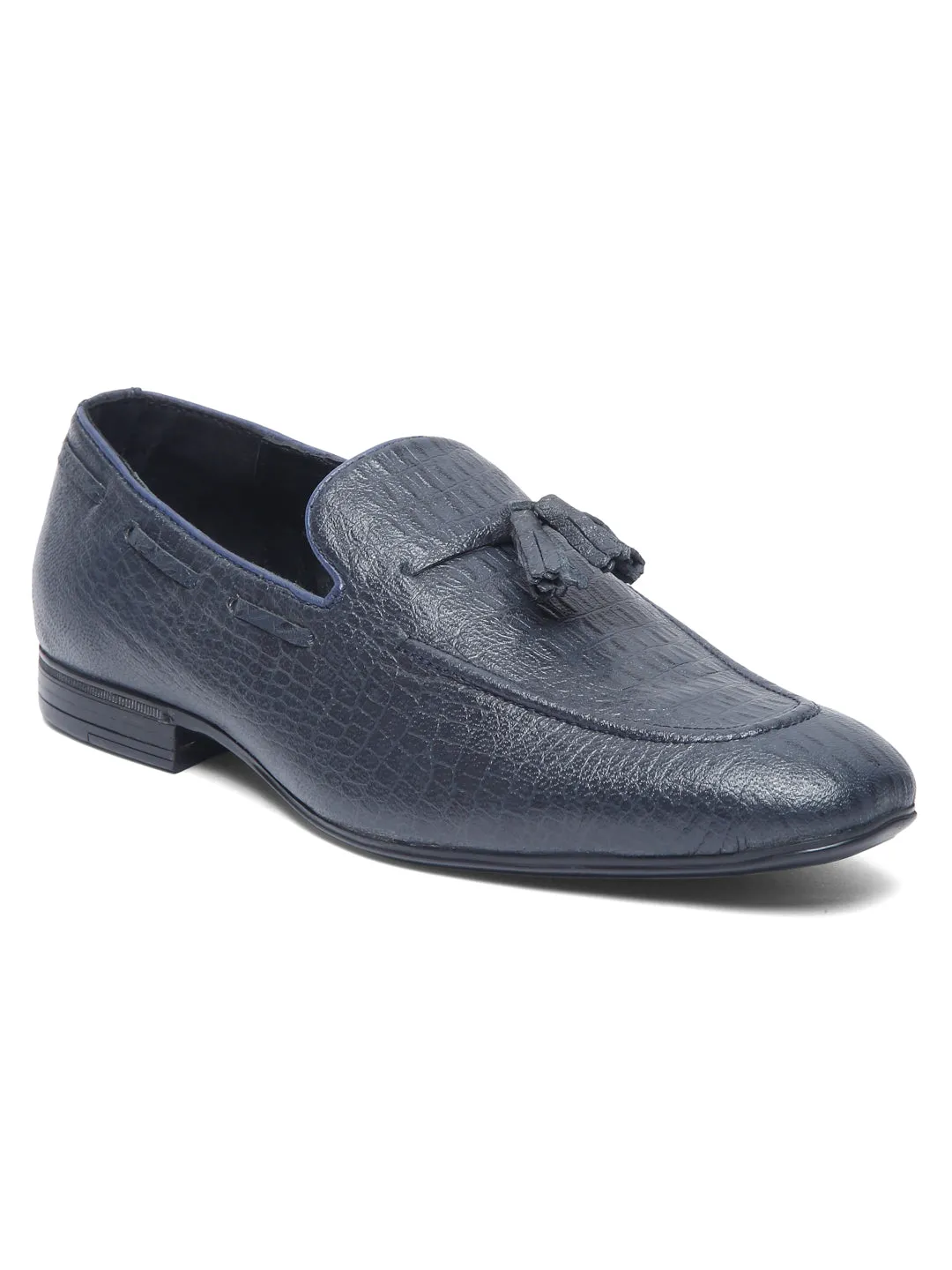 Teakwood Leather Men's Blue Casual Loafers