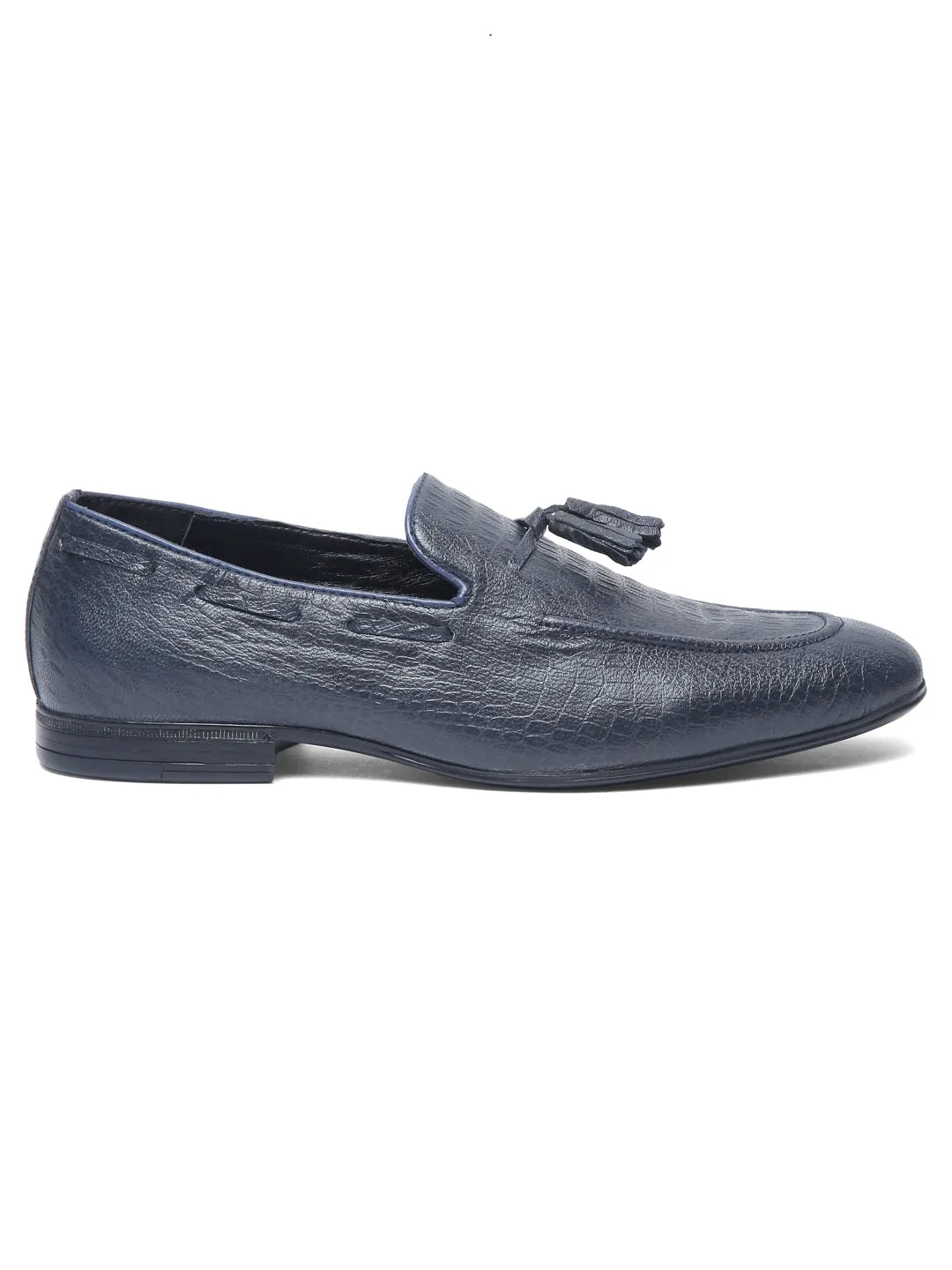 Teakwood Leather Men's Blue Casual Loafers