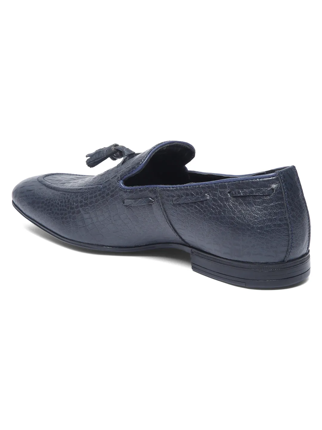 Teakwood Leather Men's Blue Casual Loafers