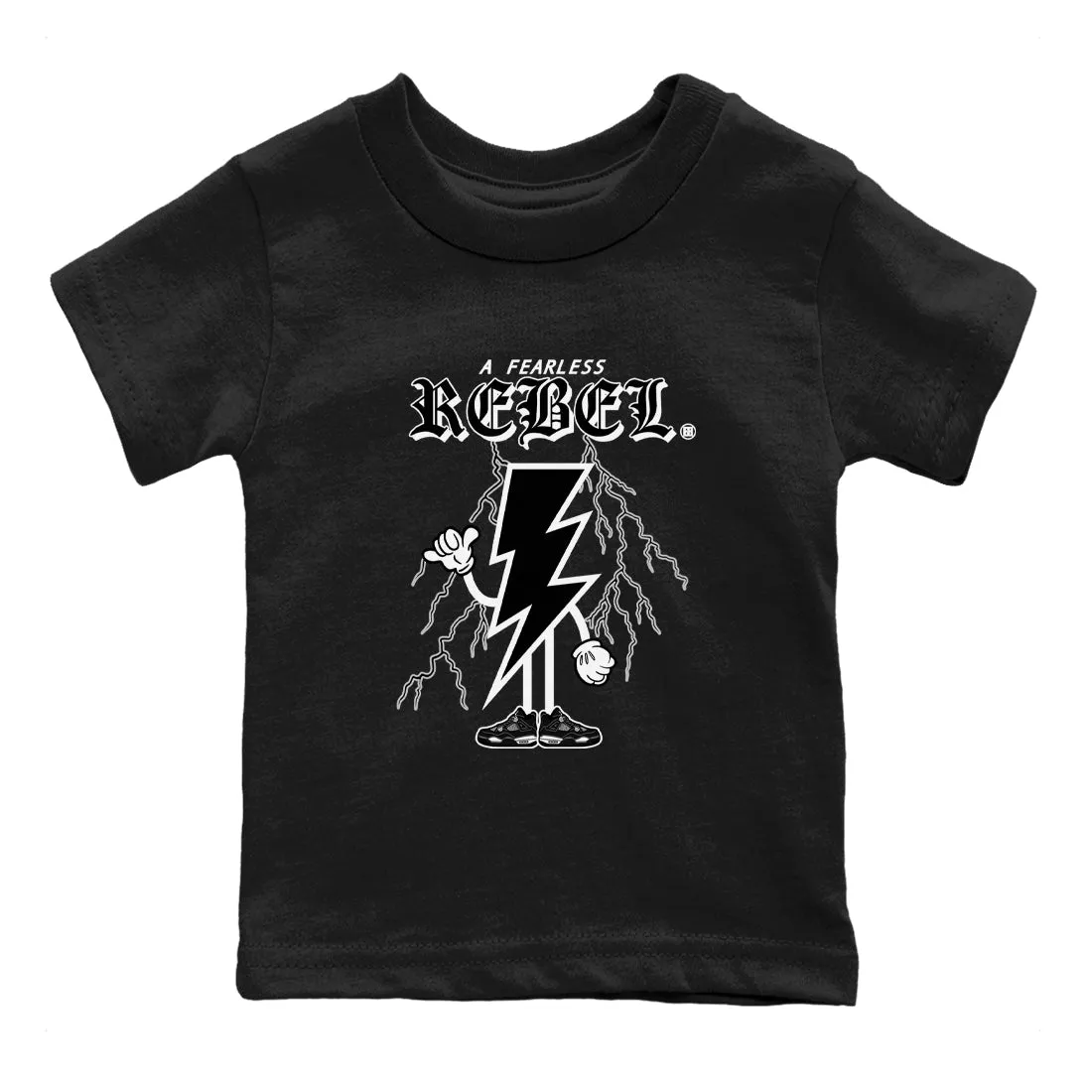 Tees - Cost-effective Thunder Jordan Rebel White Kids 4 Fearless SNRT Sneaker Air Refined