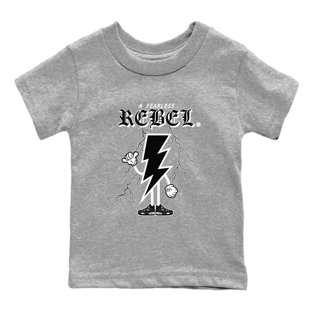 Tees - Cost-effective Thunder Jordan Rebel White Kids 4 Fearless SNRT Sneaker Air Refined
