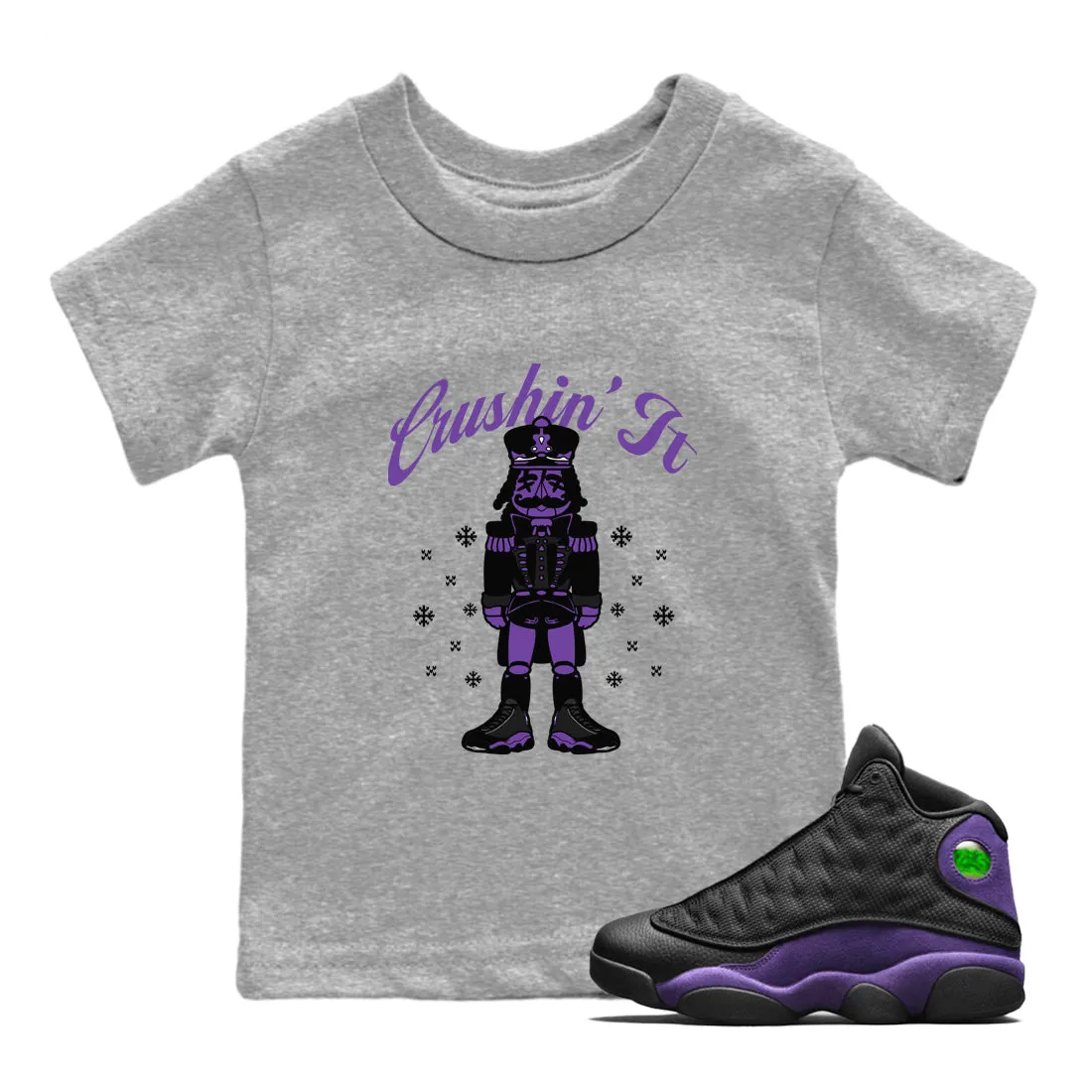 Tees Purple Air - Court Sneaker Quick turnaround Jordan 13 Crushin' SNRT Kids Performance-optimized It